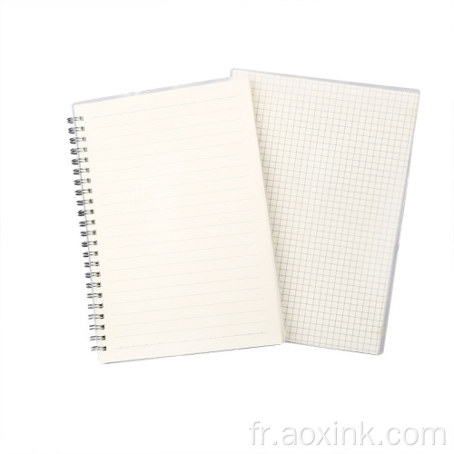 Pp Frosted Cover Protection Protection Spiral Grid Lines Notebook